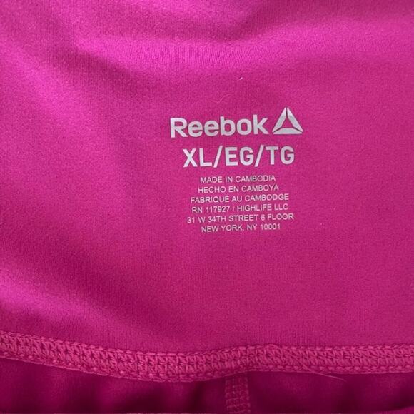 Reebok Hot Pink Workout Capri Leggings w/Pockets - XL - Picture 5 of 5